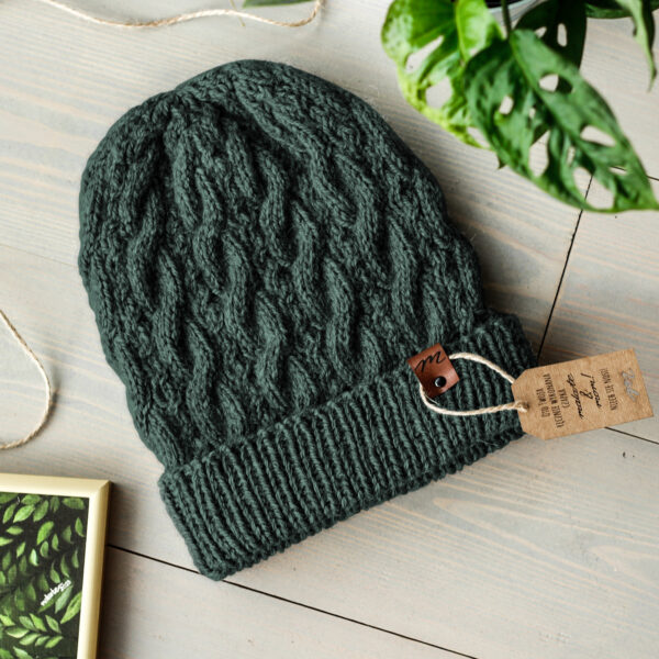 czapka handmade 100% alpaca malarte&mom