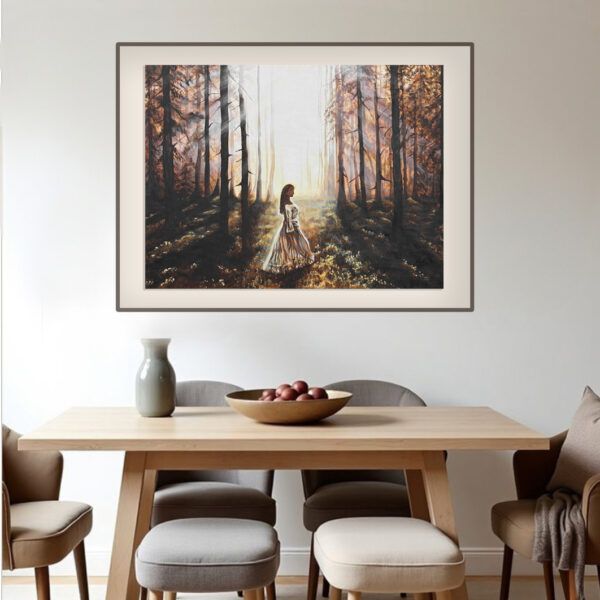 Plakat FINE ART - 21084 "Ścieżką leśnych wspomnień"