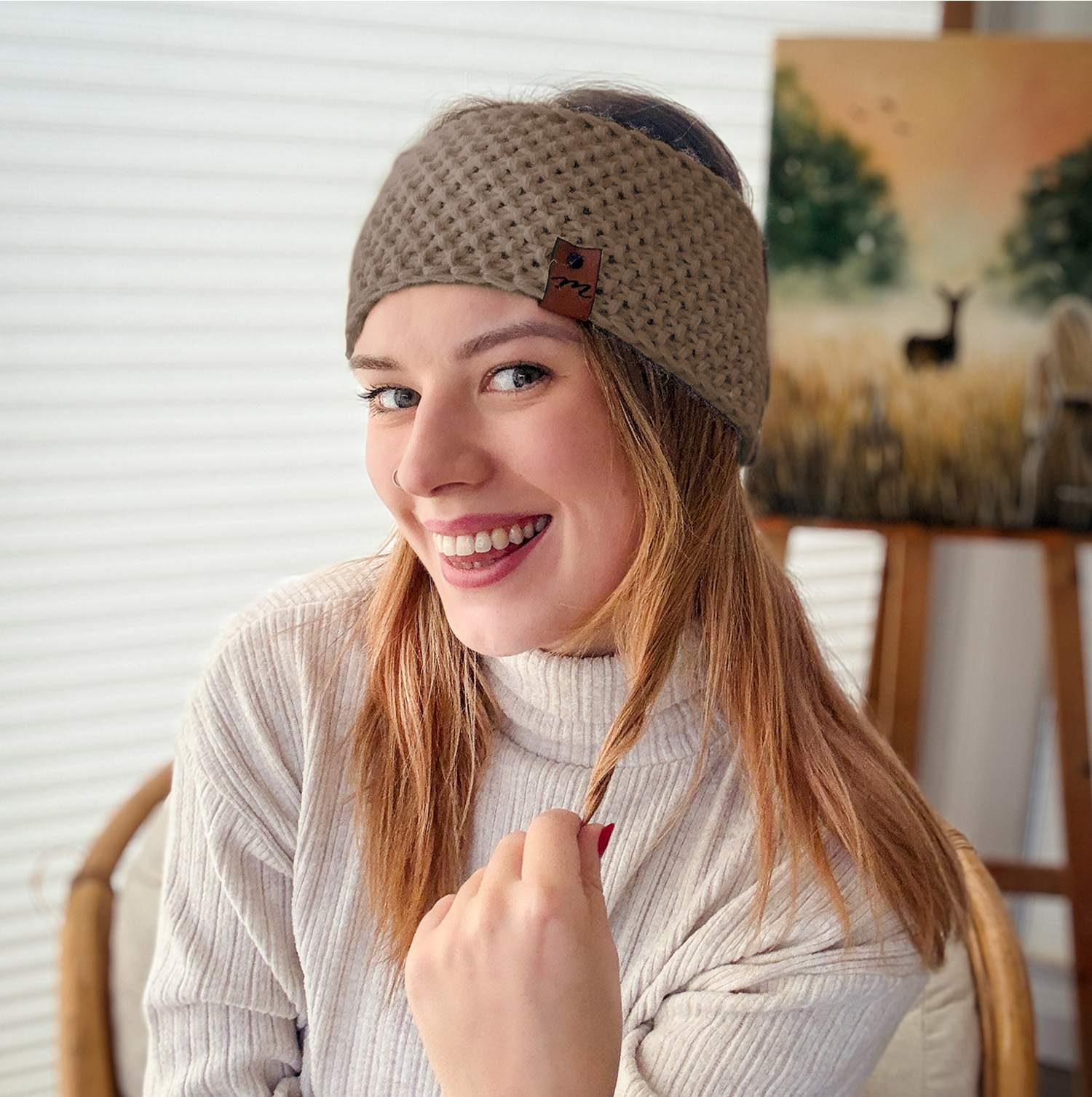 opaska handmade z alpaki malarte&mom